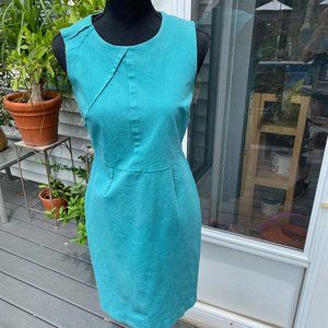 Banana Republic aqua cotton dress size 8